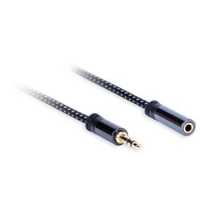 Product detail of AQ 3,5 mm Jack/3,5 mm Jack, M/F, 3m (xdtjf030) černý
