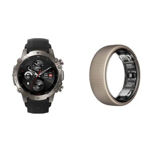 Product detail of Amazfit Chytré hodinky Amazfit Falcon - černé + Chytrý prsten Amazfit Helio Ring vel. 10 - titanium