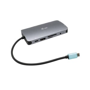 Product detail of i-tec USB-C/3x USB 3.1, RJ45, 3,5mm jack, SD, Micro SD, HDMI, VGA, USB-C PD 100W (C31NANODOCKVGAPD)
