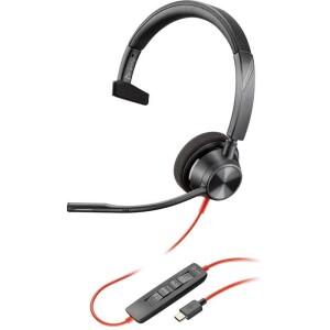 Product detail of HP Poly Blackwire 3310, USB-C/A adaptér, mono (8X215AA) černý