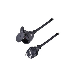 Product detail of Solight 1 zásuvka, 20m, 3 x 1,5mm2, gumová (PS32) černý