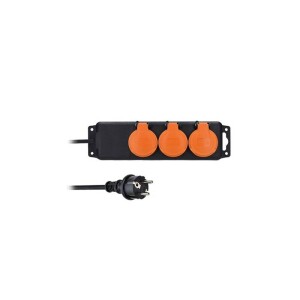 Product detail of Solight 3 zásuvky, gumový kabel, venkovní, IP44, 3m (PP322) černý