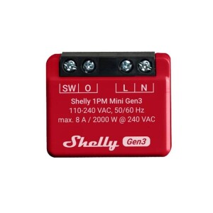 Product detail of Shelly Shelly Gen3 1PM Mini, spínací modul, WiFi (SHELLY-PLUS-1PM-MINI-GEN3)