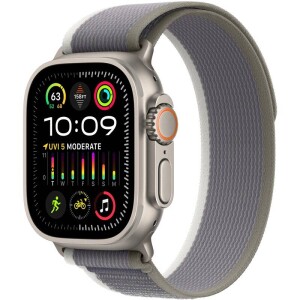 Product detail of Apple Watch Ultra 2 GPS + Cellular, 49mm pouzdro z titanu - zeleno-šedý trailový tah - S/M (MRF33CS/A)