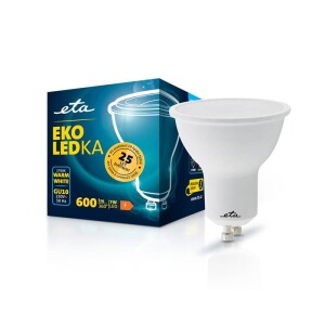 Product detail of ETA EKO LEDka bodová 7W, GU10, teplá bílá (ETAGU10W7WW01)