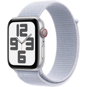 Product detail of Apple Watch SE 2024 GPS + Cellular 40mm pouzdro ze stříbrného hliníku - oblačně modrý provlékací sportovní řemínek (MXGE3QC/A)