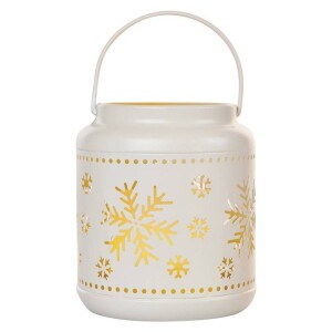 Product detail of EMOS lucerna s vločkami kovová bílá, 14 cm, 3x AAA, vnitřní, vintage (DCLV11)
