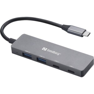 Product detail of Sandberg USB-C/2xUSB-A, 2x USB-C (136-50) stříbrný