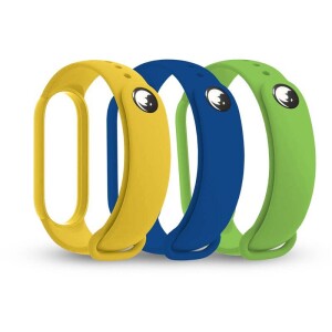 Product detail of RhinoTech na Xiaomi Mi Band 3/4 (3 Pack) (RTACC226) modrý/žlutý/zelený