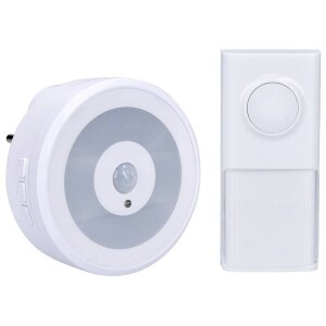 Product detail of Solight bezdrátový, s nočním světélkem na senzor pohybu, do zásuvky, 250m, learning code (1L72) bílý