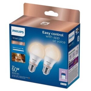 Product detail of Philips Smart LED 8W, E27, Tunable White, 2ks (929003781941)