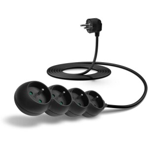 Product detail of Connect IT 4x zásuvka, 3m (CES-1326-BK) černý