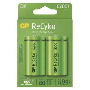 Product detail of GP ReCyko, HR20, D, 5700mAh, NiMH, krabička 2ks (B2145)