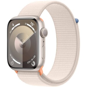 Product detail of Apple Watch Series 9 GPS 45mm pouzdro z hvezdně bílého hliníku - hvězdně bílý provlékací sportovní řemínek (MR983QC/A)