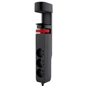 Product detail of Viking 3× zásuvka, 1× USB, 2× USB-C, 1,4m (VR33S) černý