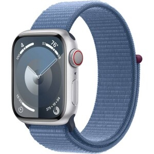 Product detail of Apple Watch Series 9 GPS + Cellular 45mm pouzdro ze stříbrného hliníku - ledově modrý provlékací sportovní řemínek (MRMJ3QC/A)