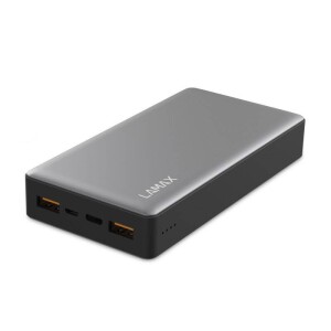 Product detail of LAMAX 20 000 mAh, USB-C PD, QC 3.0 (LM20000FC) stříbrná