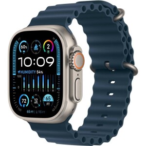 Product detail of Apple Watch Ultra 2 GPS + Cellular, 49mm pouzdro z titanu - modrý oceánský řemínek (MREG3CS/A)