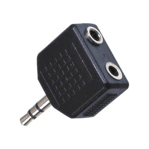 Product detail of AQ stereo 3,5 mm jack / 2x 3,5 mm jack M/F (xaqcaa404)