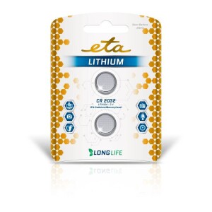 Product detail of ETA PREMIUM CR2032, blistr 2ks (CR2032LITH2)