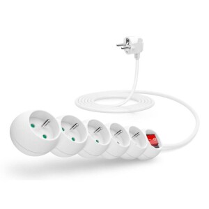 Product detail of Connect IT 5x zásuvka, s vypínačem, 3m (CI-1285) bílý