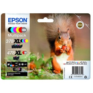 Product detail of Epson 378XL/478XL, 200/500/4x830 stran - CMYK (C13T379D4010)