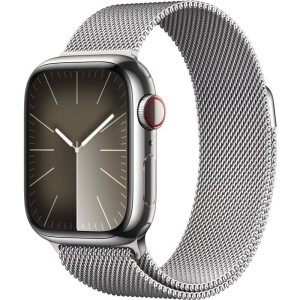 Product detail of Apple Watch Series 9 GPS + Cellular 45mm pouzdro ze stříbrné nerezové oceli - stříbrný milánský tah (MRMQ3QC/A)