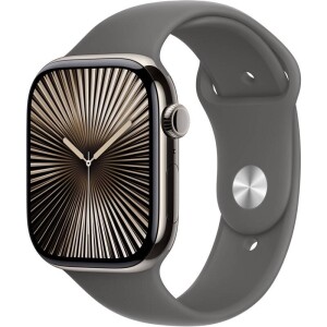 Product detail of Apple Watch Series 10 GPS + Cellular 46mm pouzdro z přírodního titanu - skálově šedý sportovní řemínek - M/L (MWYA3QC/A)
