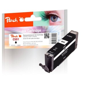 Product detail of Peach Canon CLI-551BK, 8,5 ml (319435) černá
