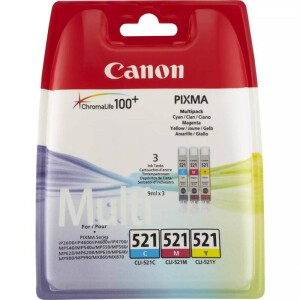 Product detail of Canon CLI-521, 350 stran, CMY (2934B015)