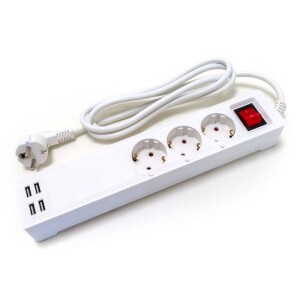 Product detail of XtendLan ZAS01 Wi-Fi, 3x zásuvka + 4x USB, 1,5 m (XL-ZASUVKA1)