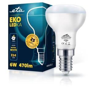 Product detail of ETA EKO LEDka reflektor 6W, E14, neutrální bílá (R50W6NW)