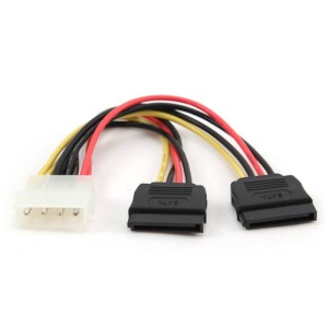 Product detail of Gembird redukce - rozdvojka napájení 1x 5,25” na 2x SATA (KAB054D88)