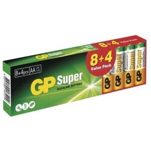 Product detail of GP LR6(AA),ALKAL.BATERIE,8+4KS,KARTON (B1320T)