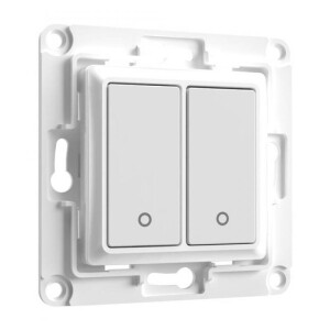 Product detail of Shelly WS2, 2tlačítkový, bez rámečku (SHELLY-WS2-W) bílý