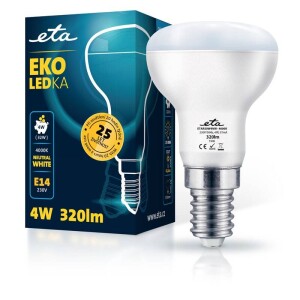 Product detail of ETA EKO LEDka reflektor 4W, E14, neutrální bílá (R50W4NW)