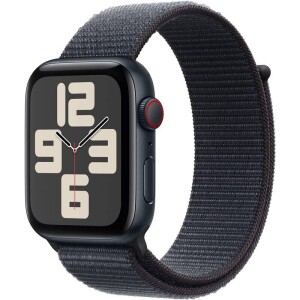 Product detail of Apple Watch SE 2024 GPS + Cellular 44mm pouzdro z temně inkoustového hliníku - Inkoustově fialový provlékací sportovní řemínek (MXGN3QC/A)
