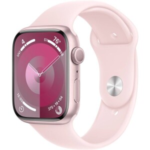 Product detail of Apple Watch Series 9 GPS 45mm pouzdro z růžového hliníku - světle růžový sportovní řemínek - S/M (MR9G3QC/A)