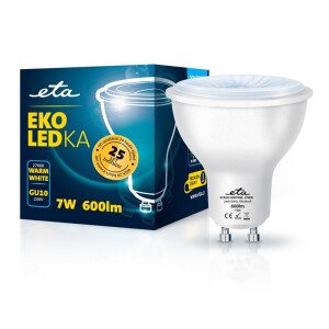 Product detail of ETA EKO LEDka bodová 7W, GU10, teplá bílá (GU10W7WW)