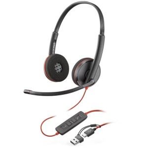 Product detail of HP Poly Blackwire 3220, USB-C/A adaptér, stereo (8X228AA) černý