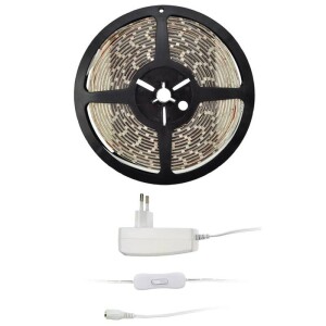 Product detail of Solight s testrem, 5m, sada s 12V adaptérem, 4,8 W/m, teplá bílá (WM51-20T)