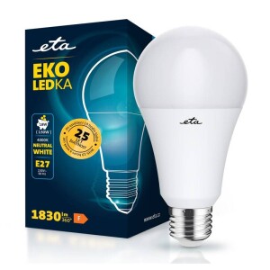 Product detail of ETA EKO LEDka klasik 18W, E27, neutrální bílá (ETAA70W18NW01)