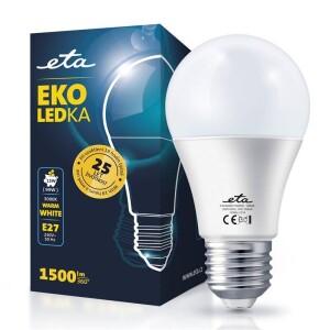 Product detail of ETA EKO LEDka klasik 15W, E27, teplá bílá (ETAA60W15WW01)
