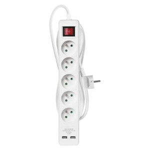 Product detail of EMOS 5x zásuvka + 2x USB, 3m (P1513RU) bílý