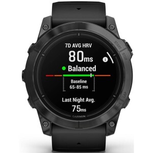 Product detail of Garmin epix Pro (Gen 2) Glass - 51 mm - Gray / Black Silicone Band (010-02804-21)