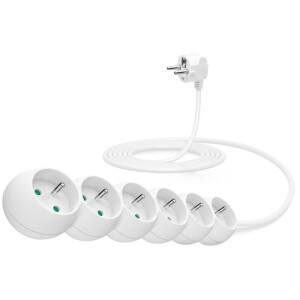 Product detail of Connect IT 6x zásuvka, 3m (CI-1313) bílý