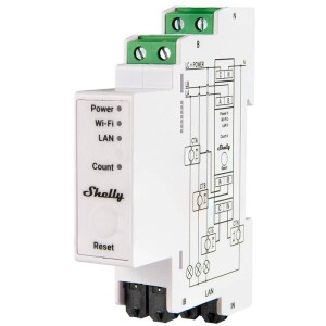 Product detail of Shelly Pro 3EM, měřič spotřeby vč. 3 svorek 120A, Wi-Fi (SHELLY-PRO-3EM)