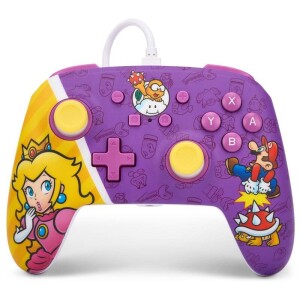Product detail of PowerA Enhanced Wired pro Nintendo Switch - Princess Peach Battle (NSGP0092-01)
