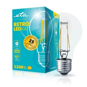 Product detail of ETA RETRO LEDka klasik filament 9W, E27, teplá bílá (ETAA60W9WWF01)