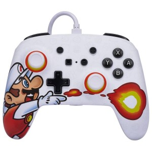 Product detail of PowerA Enhanced Wired pro Nintendo Switch - Fireball Mario (1526549-01)